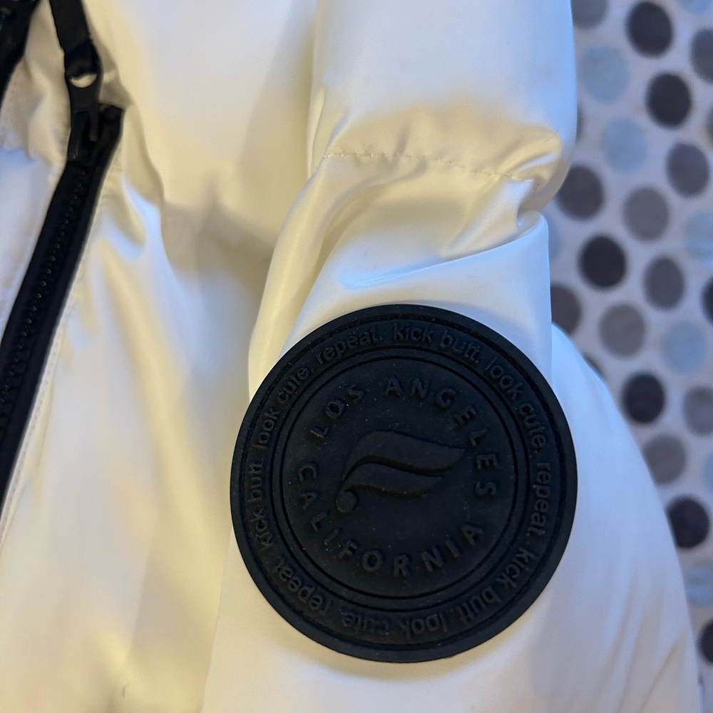 Fabletics White Puffer Jacket - image 6